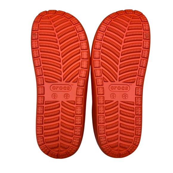 NEW Crocs  Classic Low Profile Clogs in Lava, Size 6/M 8/W NWOB - Picture 8 of 9